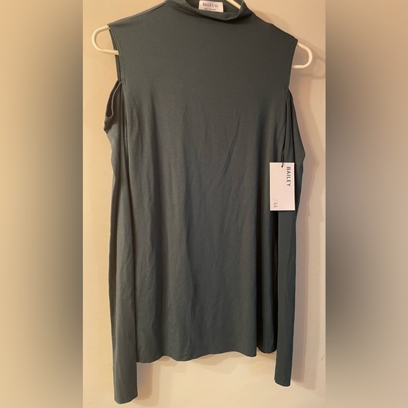 Bailey/44 Vincent cold shoulder top Evergreen NWT - Picture 2 of 5